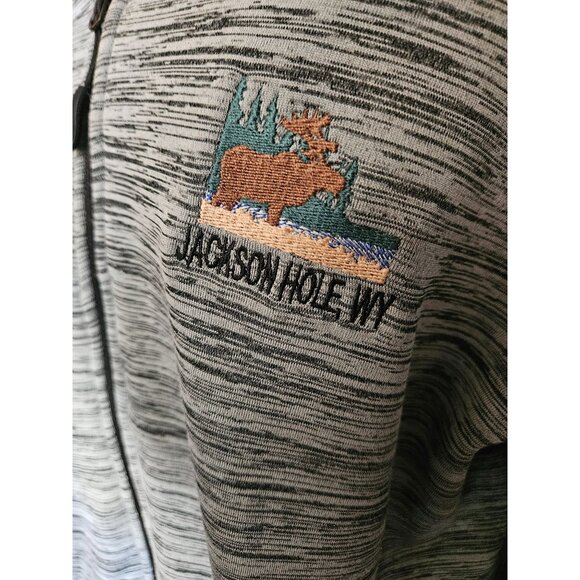 Renegade Club Jackson Hole WY Hoodie Jacket XXL Gray - Picture 1 of 6